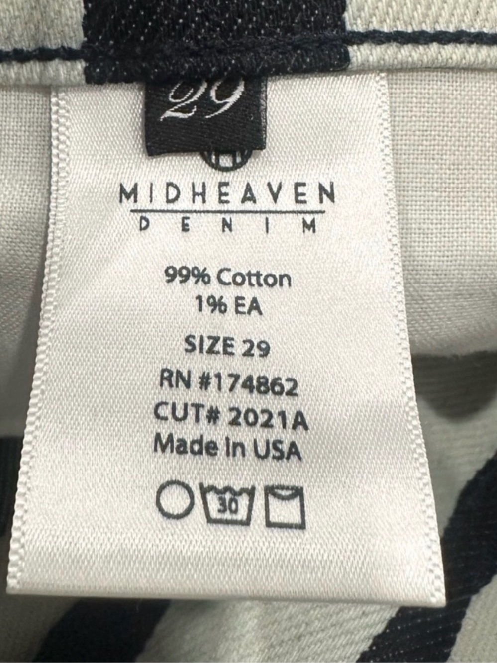 NWOT - Cynthia Rowley X Midheaven - Rock & Roll, Black & White Stripe Pants - Picture 6 of 9